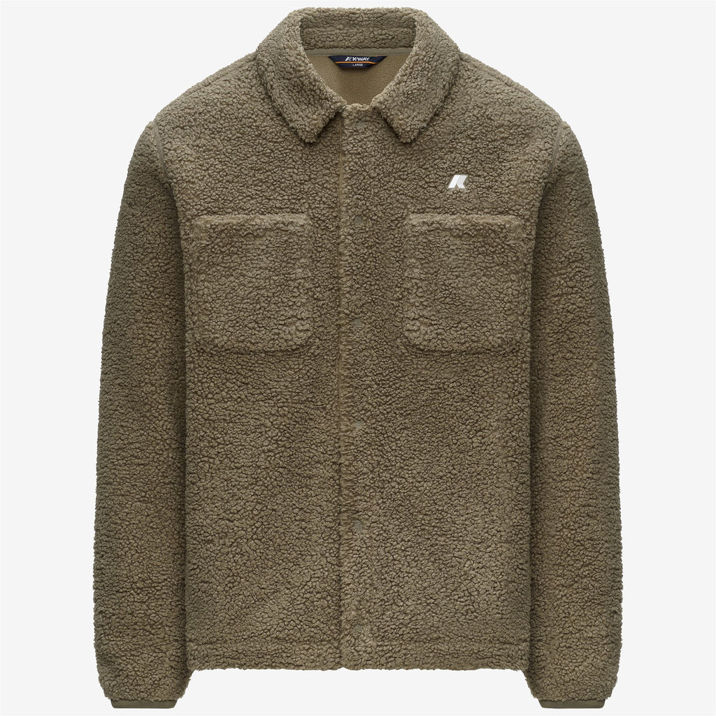 Fleece_Man_CAMERON SHERPA POLAR_Jacket_Green Army-Green Army - Commercial 1