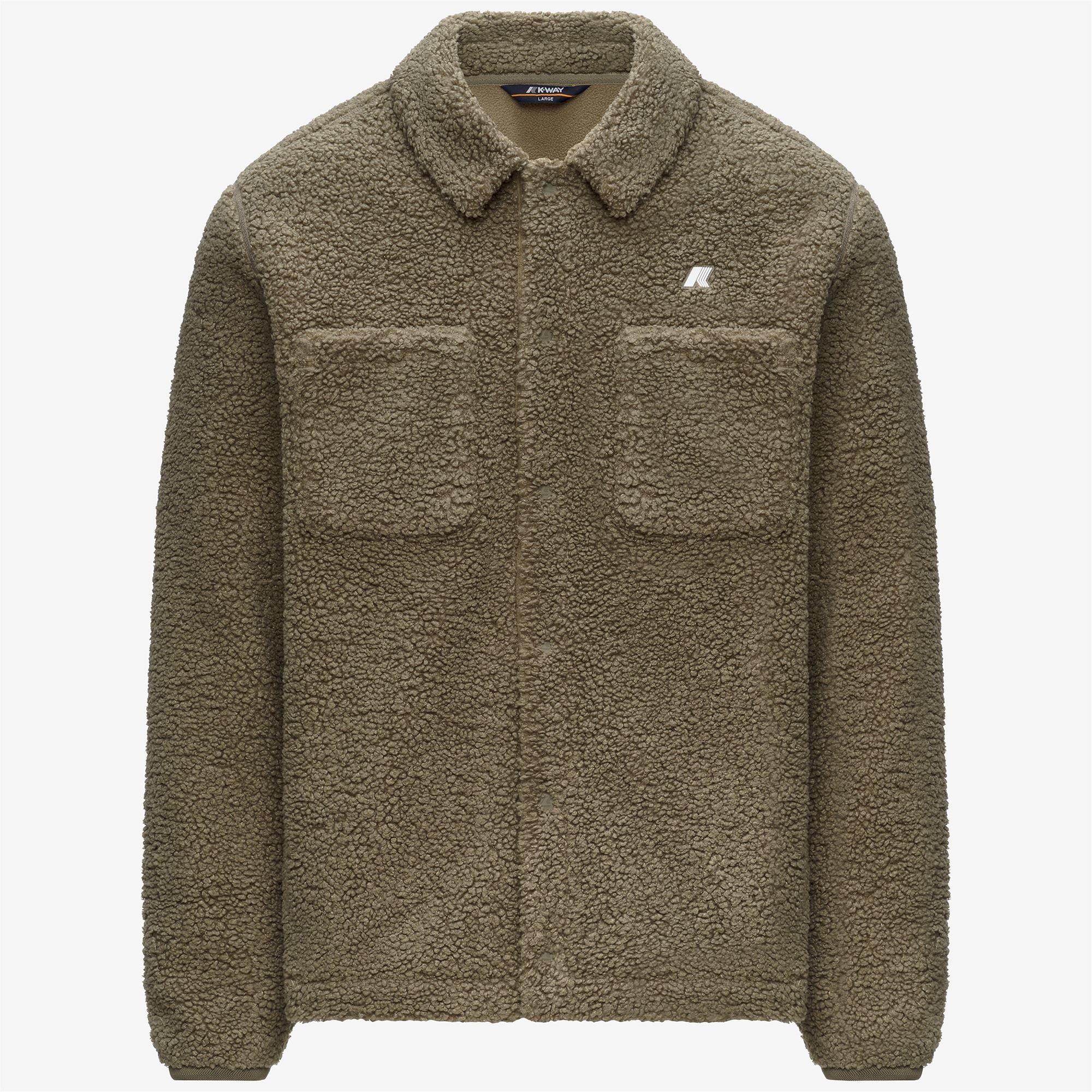 Fleece_Man_CAMERON SHERPA POLAR_Jacket_Green Army-Green Army - Commercial 1