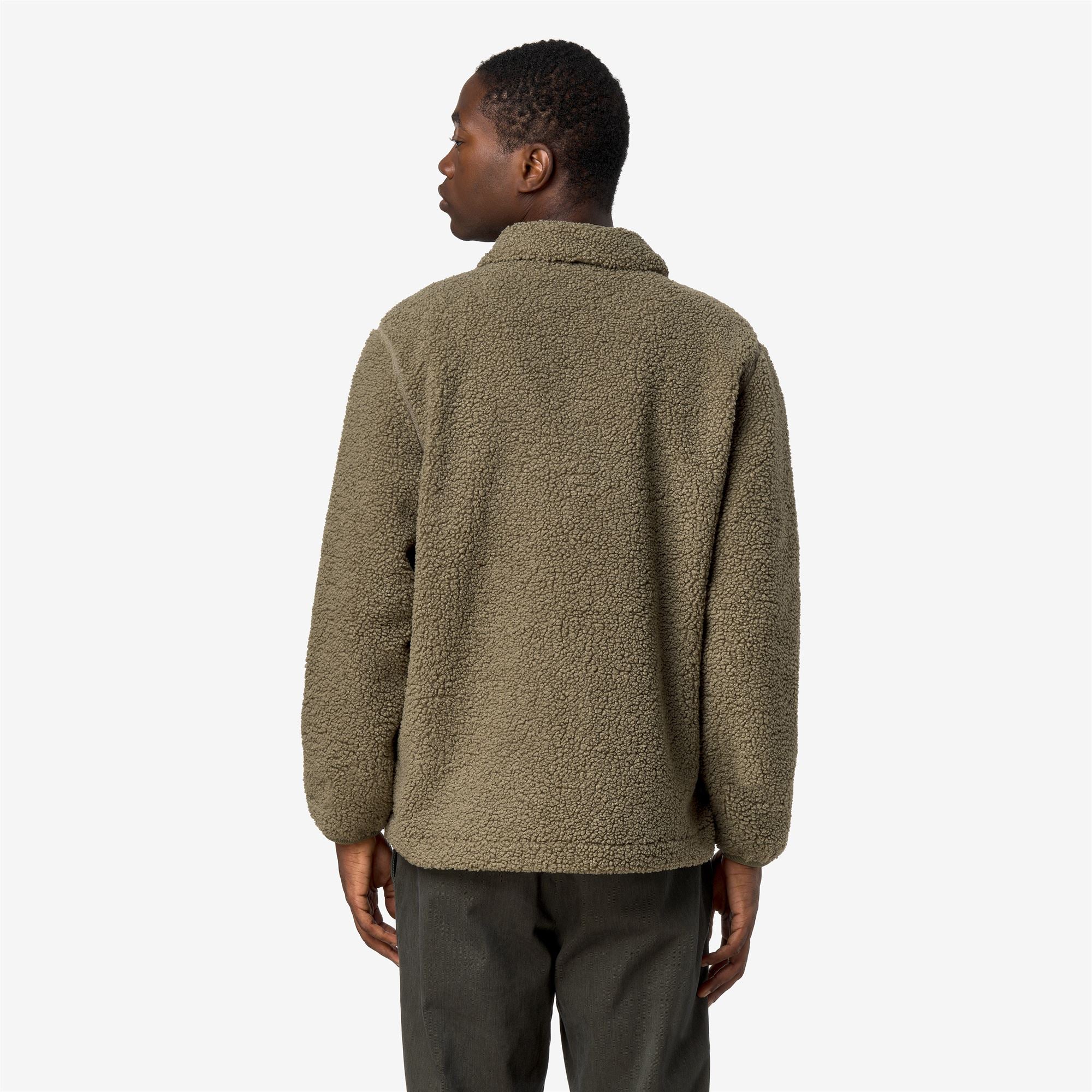 Fleece_Man_CAMERON SHERPA POLAR_Jacket_Green Army-Green Army - Commercial 6