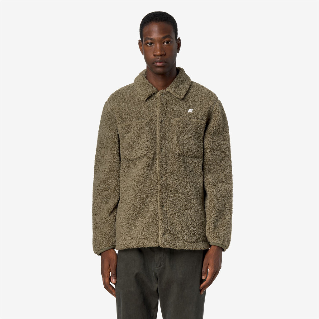 Fleece_Man_CAMERON SHERPA POLAR_Jacket_Green Army-Green Army - Commercial 4