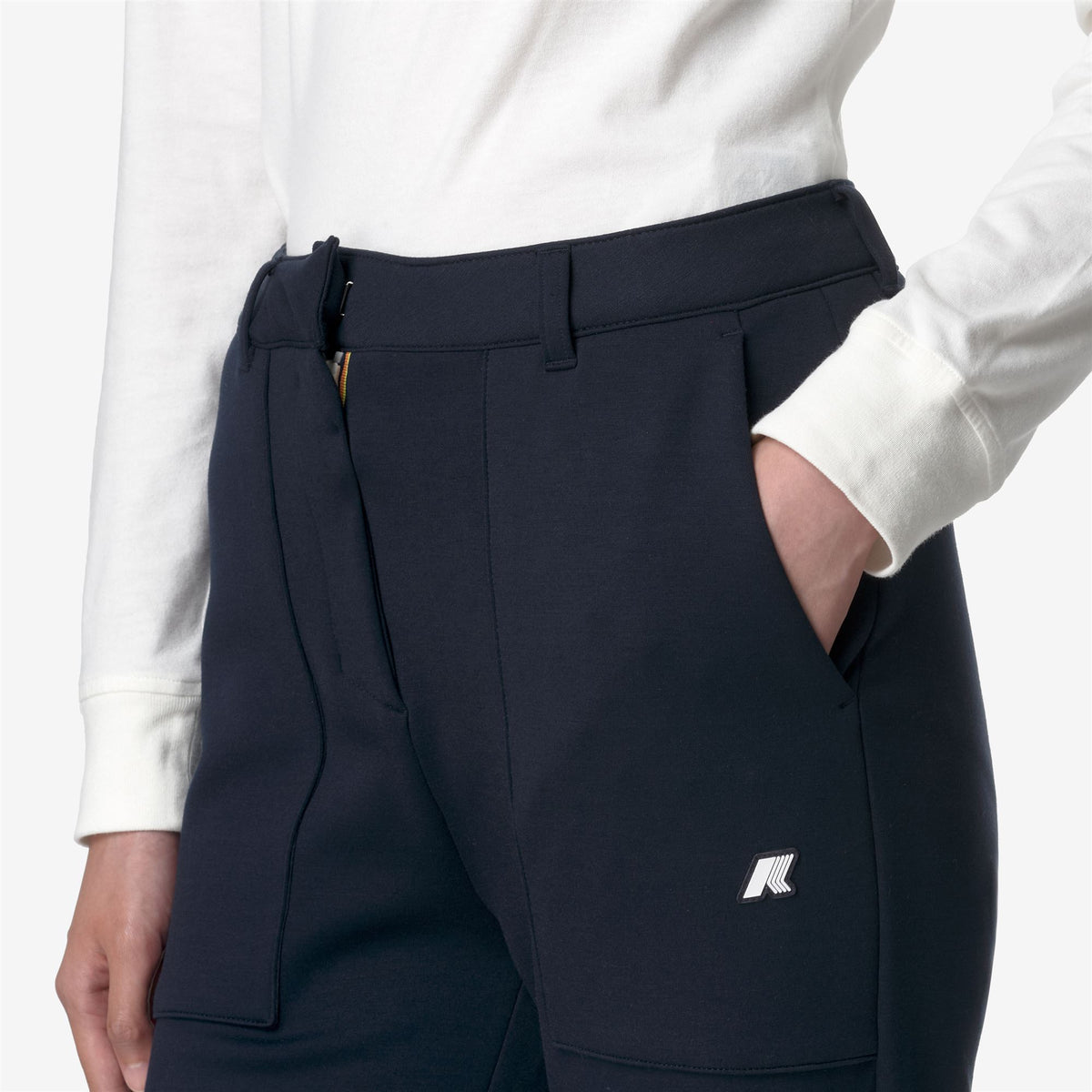 Pants_WOMAN_JANINNE LIGHT SPACER_Sport Trousers_Blue Depth - Commercial 7