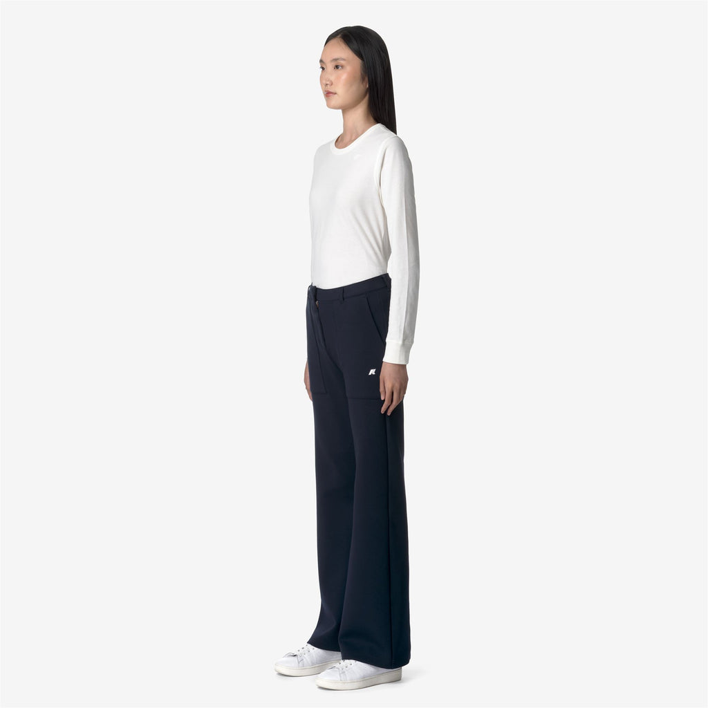 Pants_WOMAN_JANINNE LIGHT SPACER_Sport Trousers_Blue Depth - Commercial 5