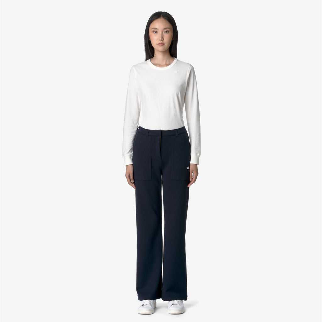 Pants_WOMAN_JANINNE LIGHT SPACER_Sport Trousers_Blue Depth - Commercial 4