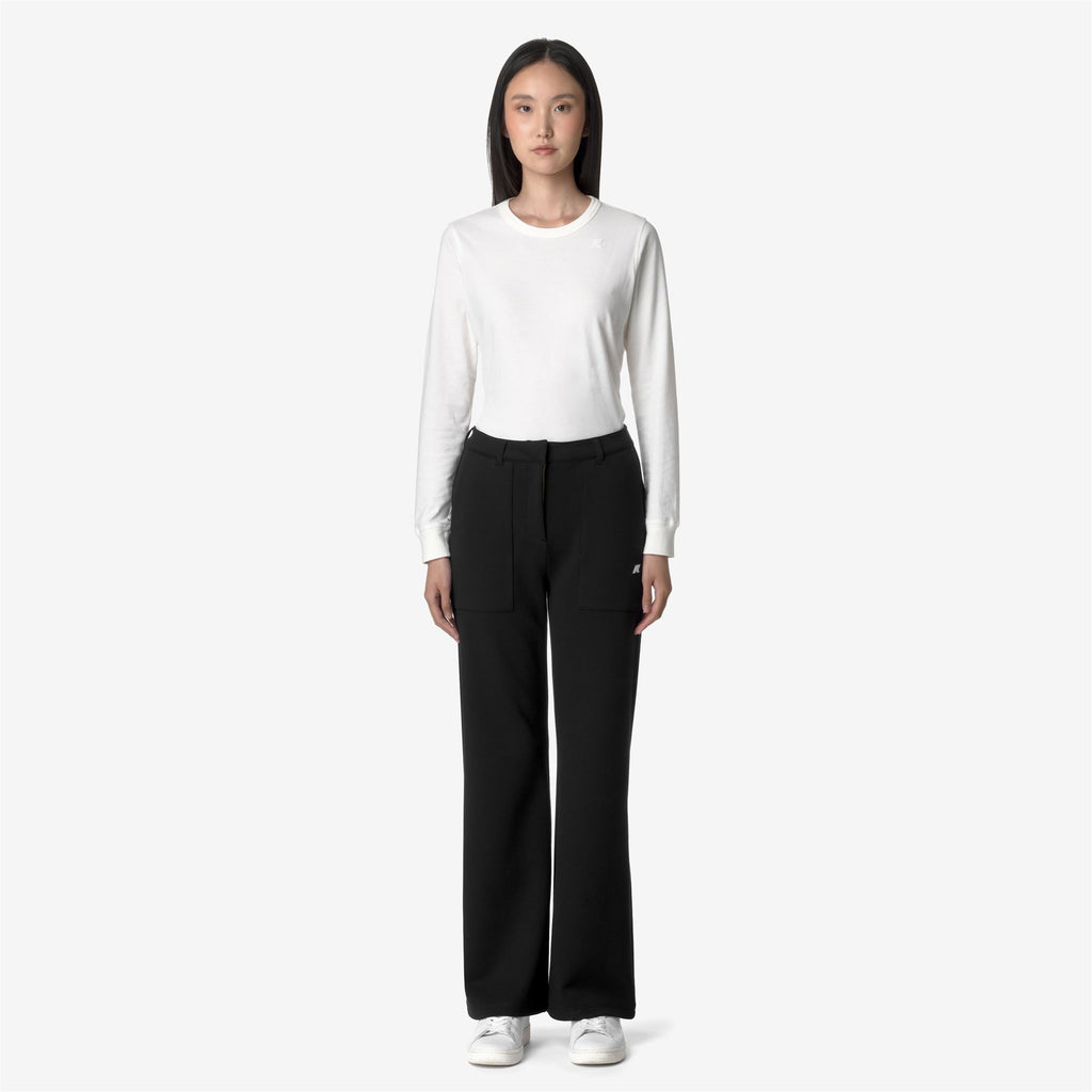 Pants_WOMAN_JANINNE LIGHT SPACER_Sport Trousers_Black Pure - Commercial 4