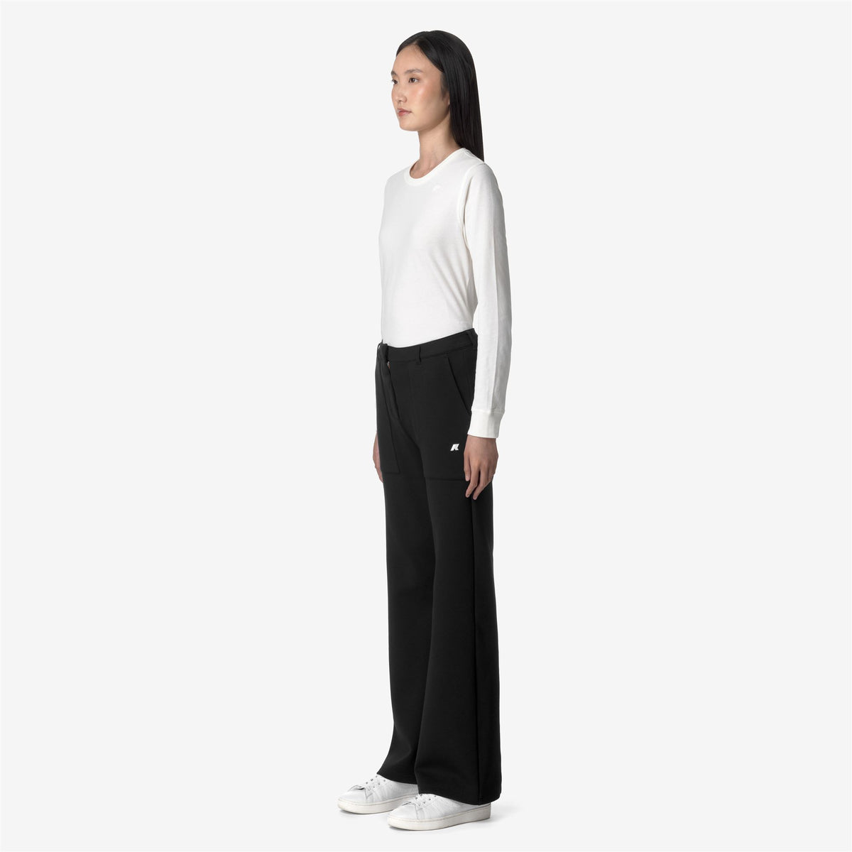 Pants_WOMAN_JANINNE LIGHT SPACER_Sport Trousers_Black Pure - Commercial 5