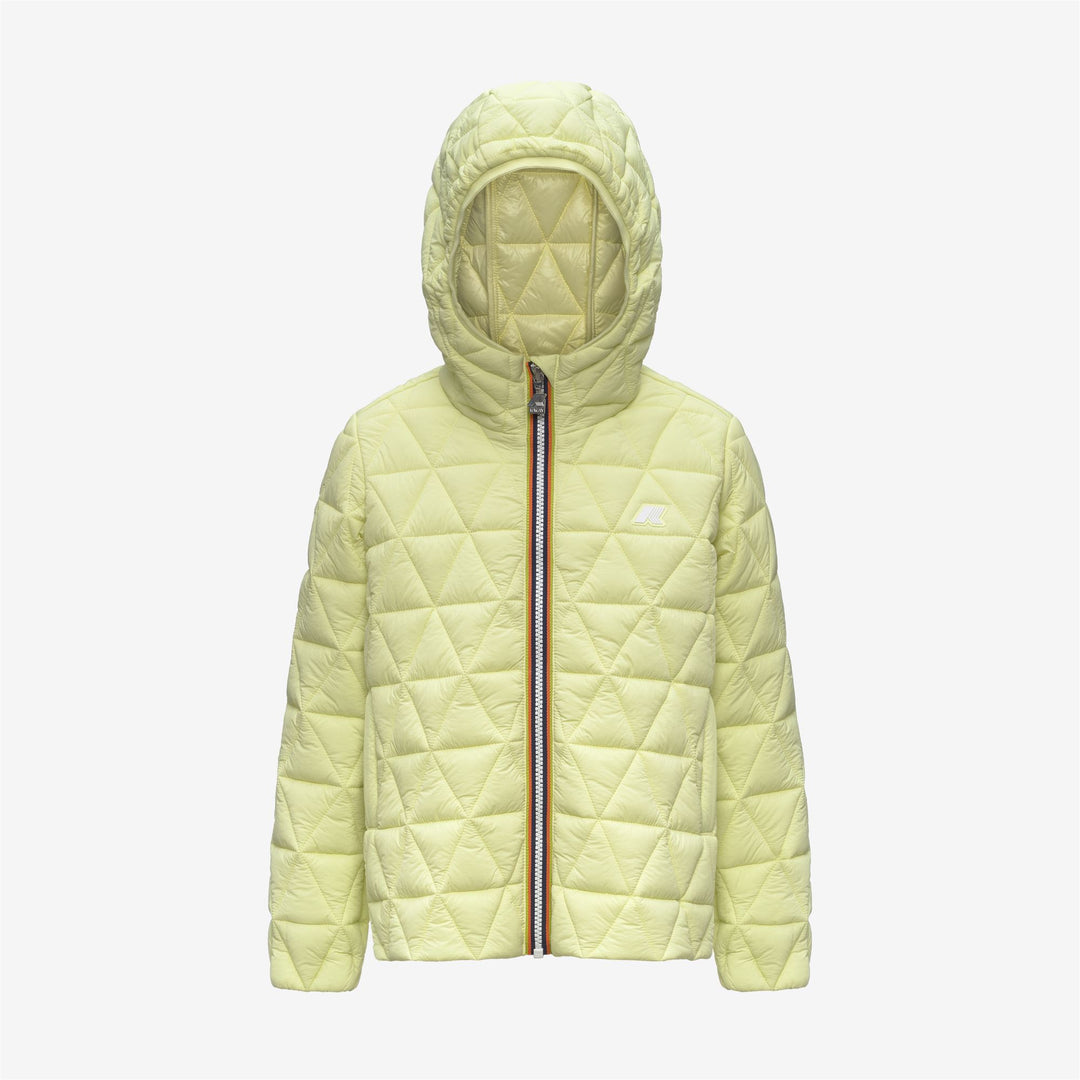 P. MADLAINE DIAMOND QUILTED WARM - Vestes - Court - Fille - Yellow Lime 01