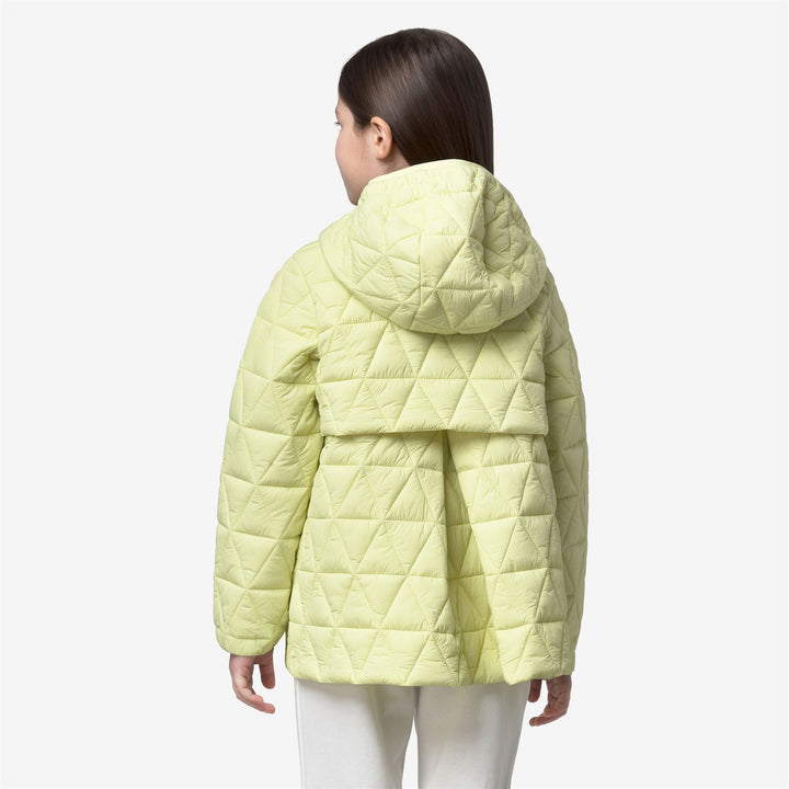 P. MADLAINE DIAMOND QUILTED WARM - Vestes - Court - Fille - Yellow Lime 4