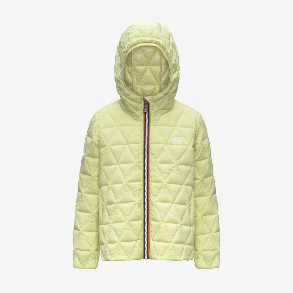 Jackets_Girl_P. MADLAINE DIAMOND QUILTED WARM_Short_Yellow Lime - Commercial 1