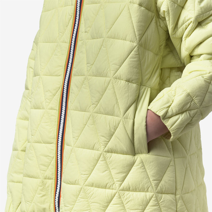 P. MADLAINE DIAMOND QUILTED WARM - Vestes - Court - Fille - Yellow Lime 5