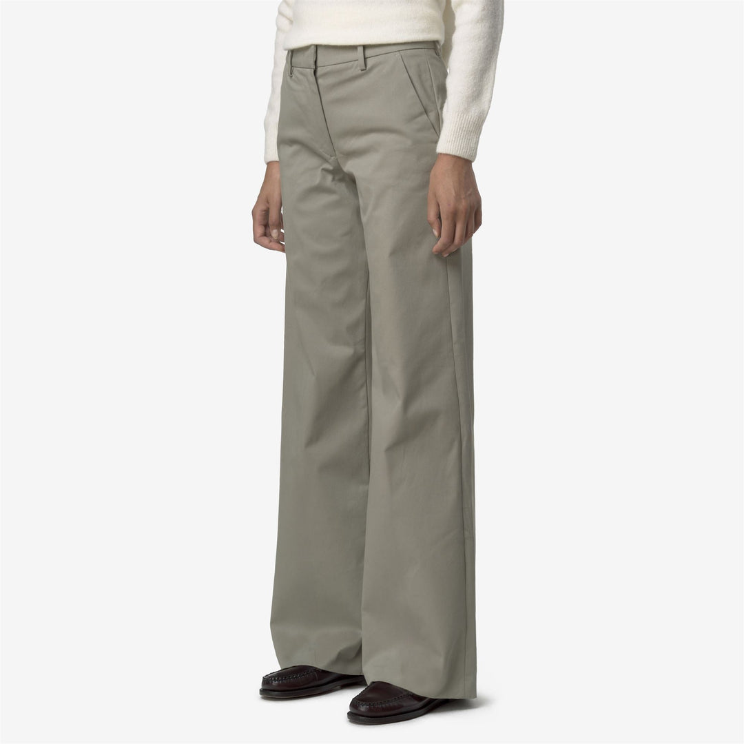 TYANNE TWILL TECH PEACH - Pants - CHINO - WOMAN - Green Oak main