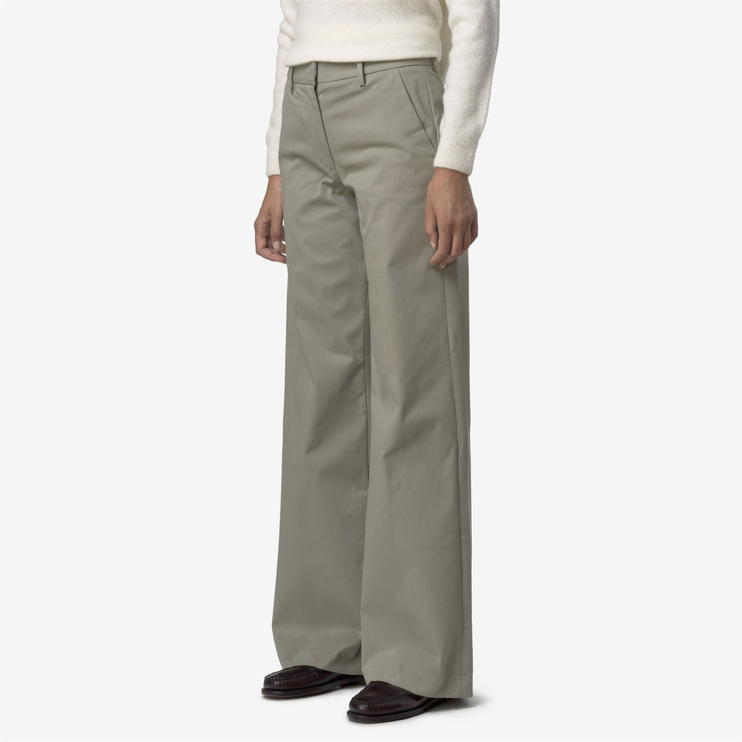 TYANNE TWILL TECH PEACH - Pants - CHINO - WOMAN - Green Oak main