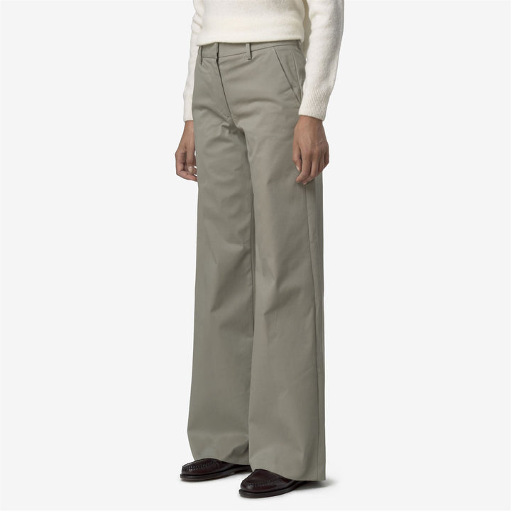 TYANNE TWILL TECH PEACH - Pants - CHINO - WOMAN - Green Oak 4