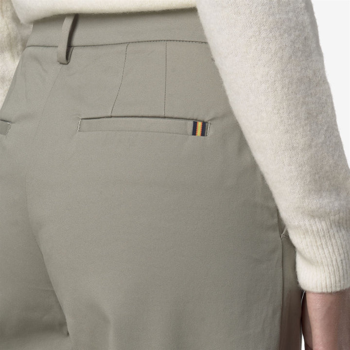 TYANNE TWILL TECH PEACH - Pants - CHINO - WOMAN - Green Oak 3