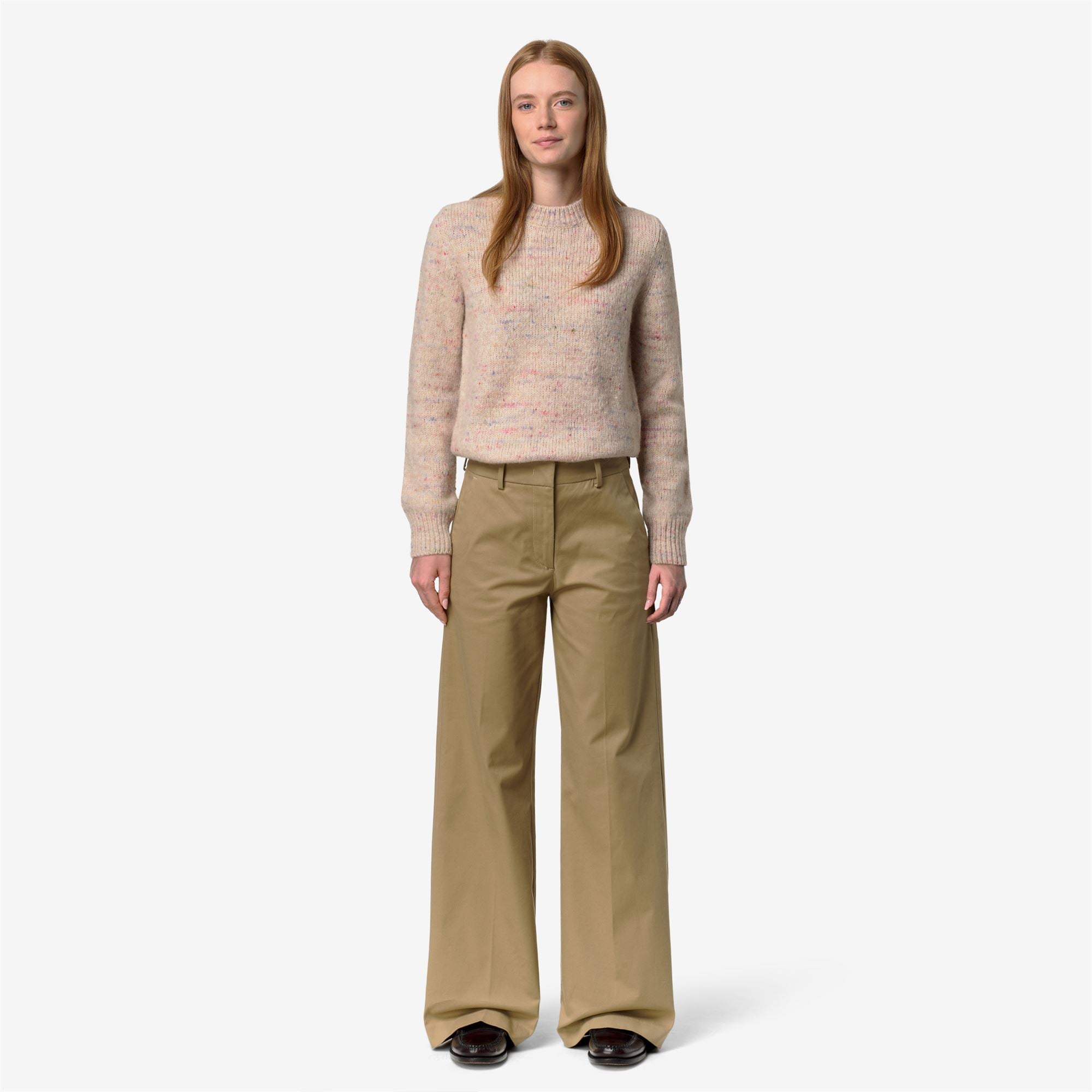 Pants_Woman_TYANNE TWILL TECH PEACH_Chino_Beige Khaki - Commercial 4