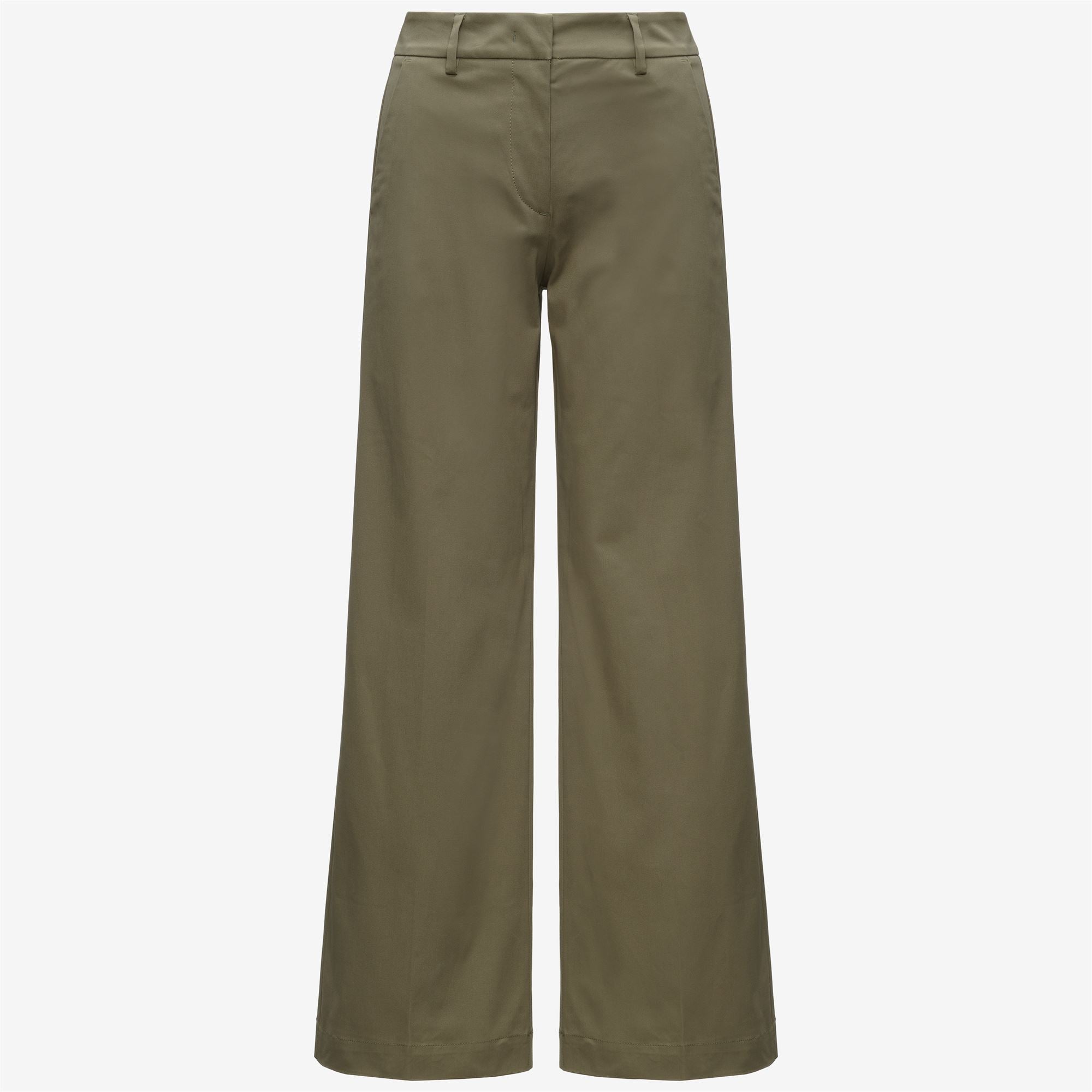 Pants_Woman_TYANNE TWILL TECH PEACH_Chino_Green Army - Commercial 1