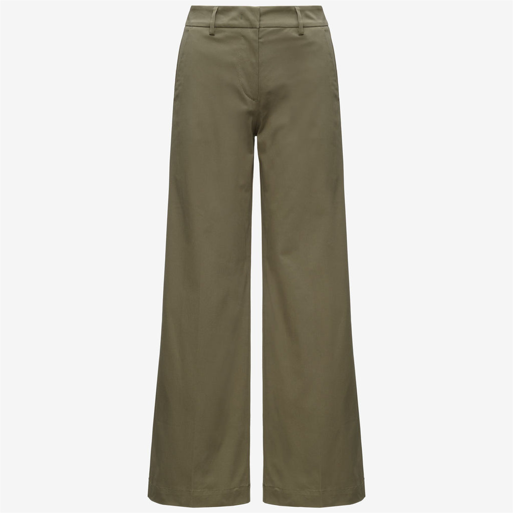 Pants_Woman_TYANNE TWILL TECH PEACH_Chino_Green Army - Commercial 1