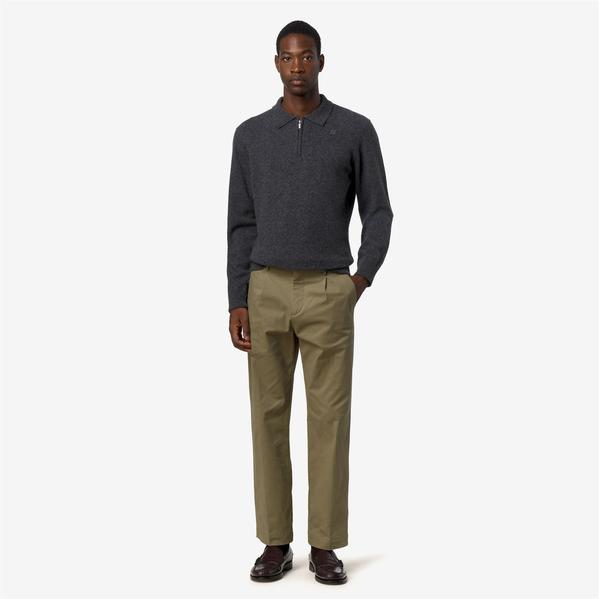 Pants_Man_RALPH TWILL TECH PEACH_Chino_Green Army - Commercial 7