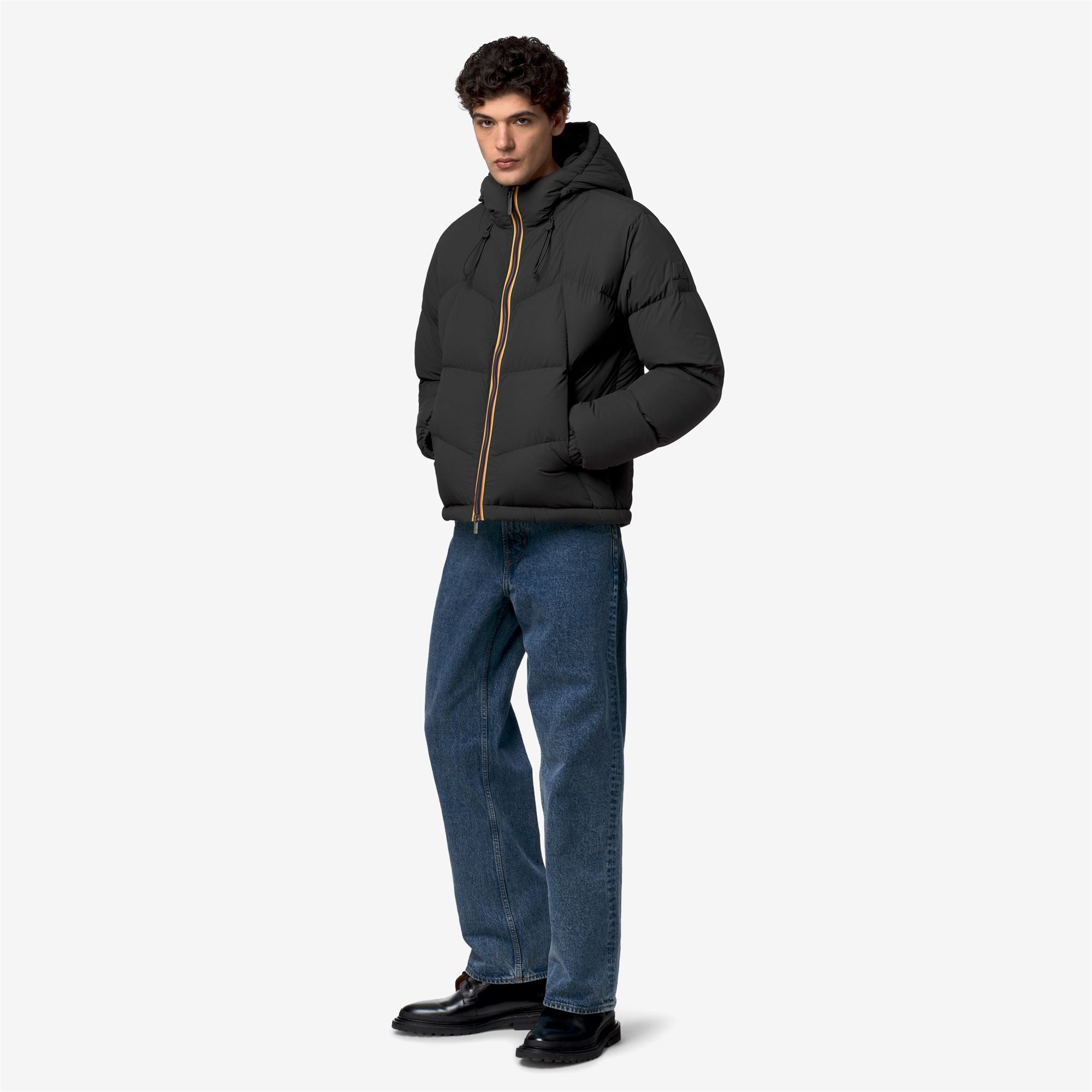 Jackets_Man_QUILL FANCY NYLON_Short_Black Greyish - Commercial 7