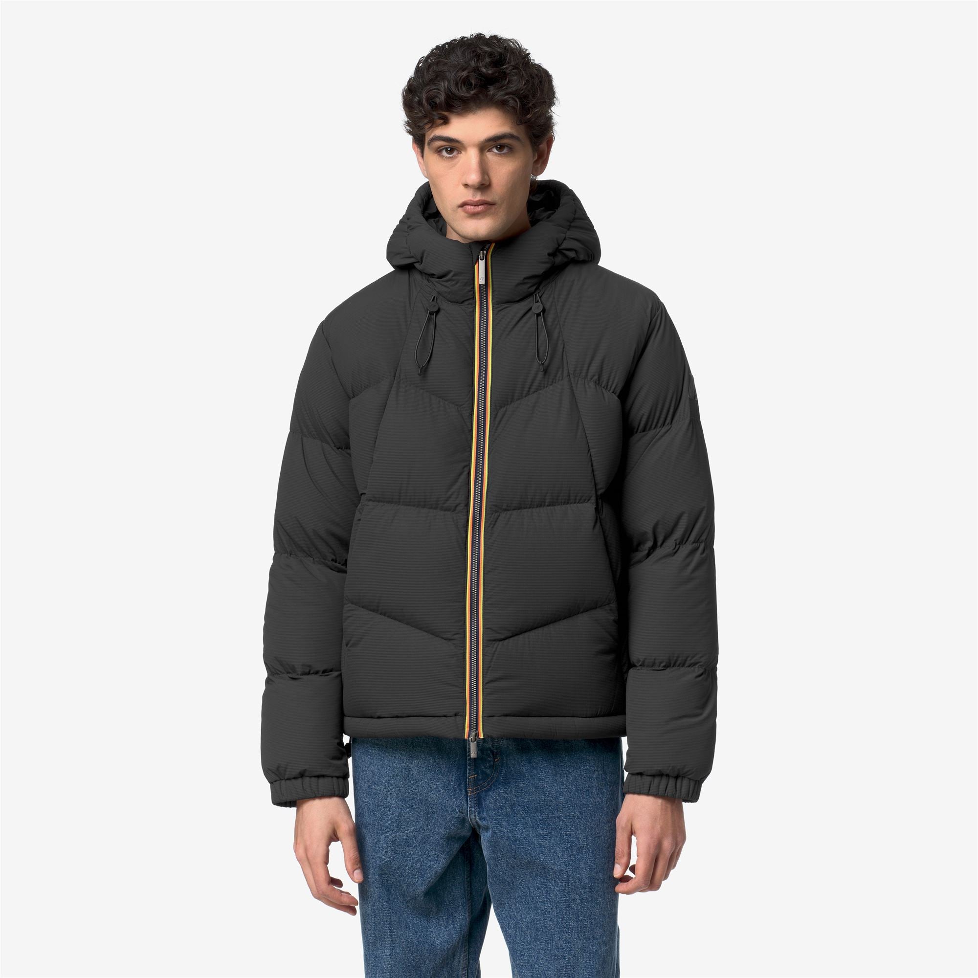 Jackets_Man_QUILL FANCY NYLON_Short_Black Greyish - Commercial 4