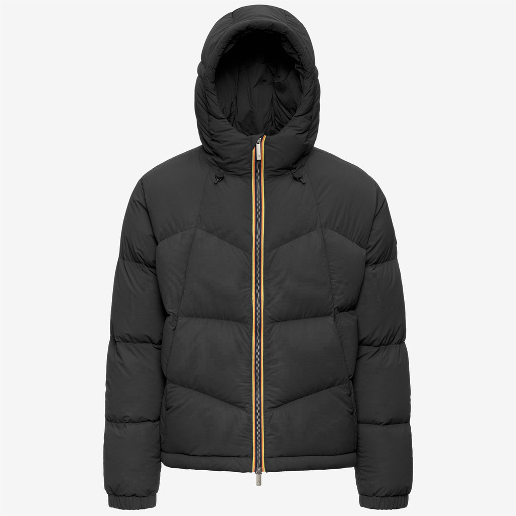 Jackets_Man_QUILL FANCY NYLON_Short_Black Greyish - Commercial 1