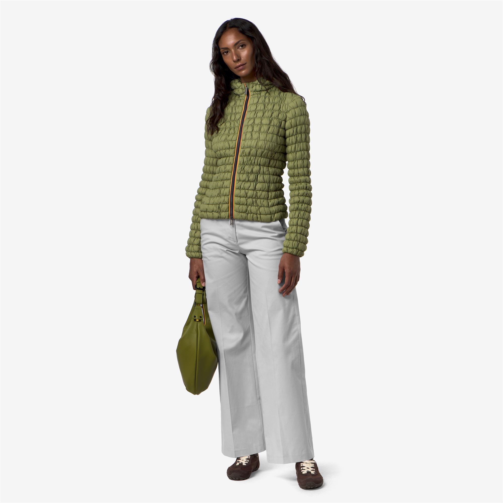 Jackets_Woman_SHYDA TECH WARM_Short_GREEN GOLD - Commercial 7