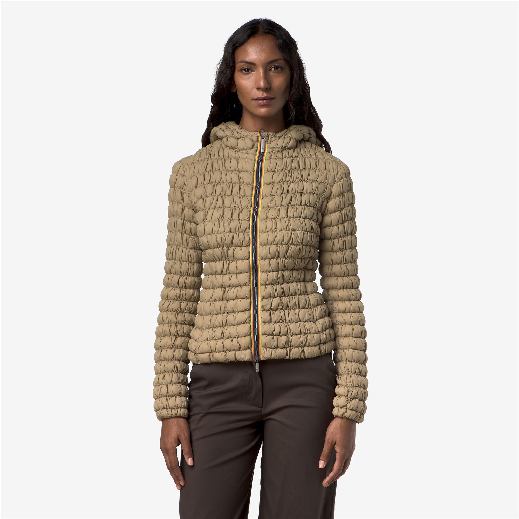 Jackets_Woman_SHYDA TECH WARM_Short_BEIGE KHAKI - Commercial 4