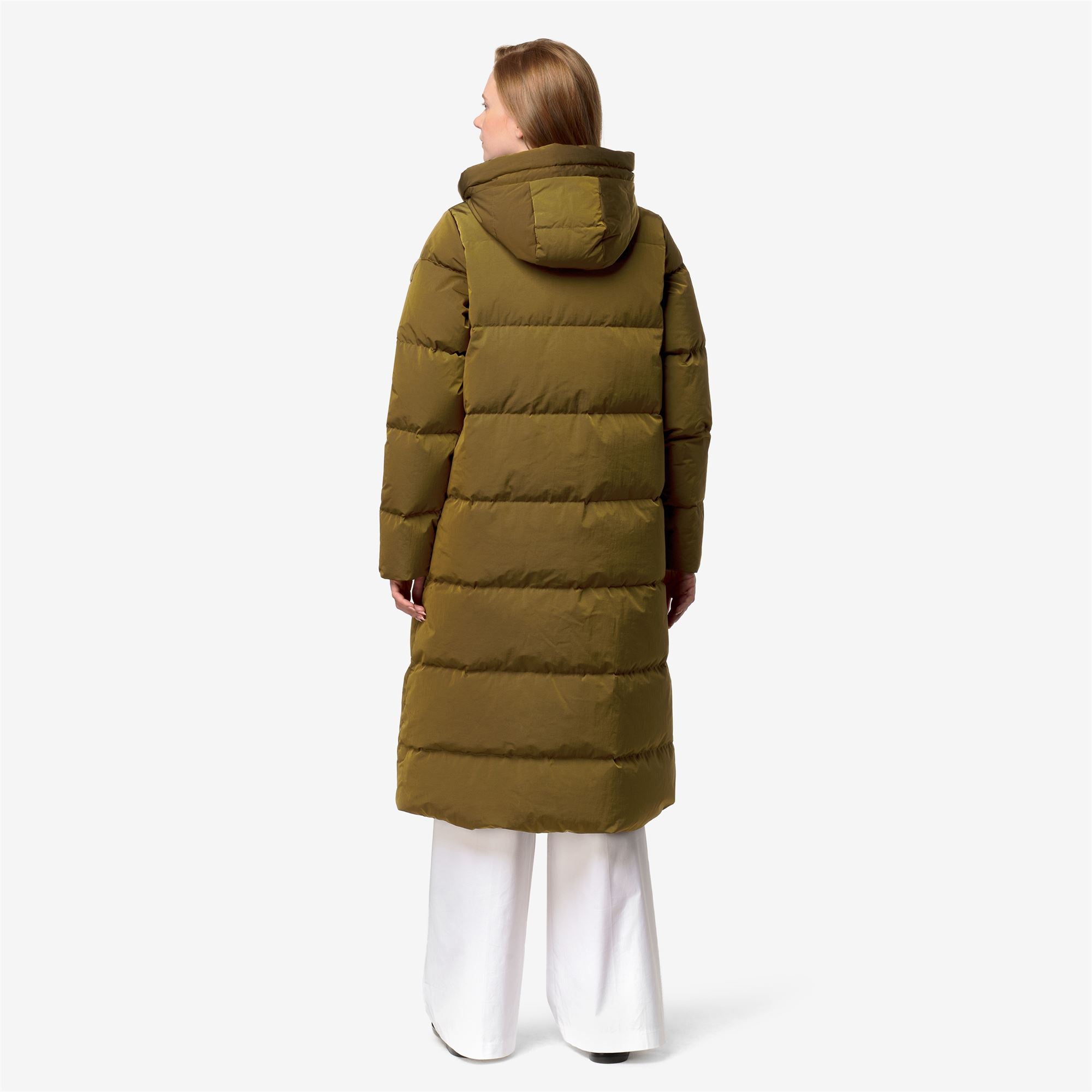 Jackets_Woman_DINA SHINY NYLON FUR_Long_BROWN - Commercial 6