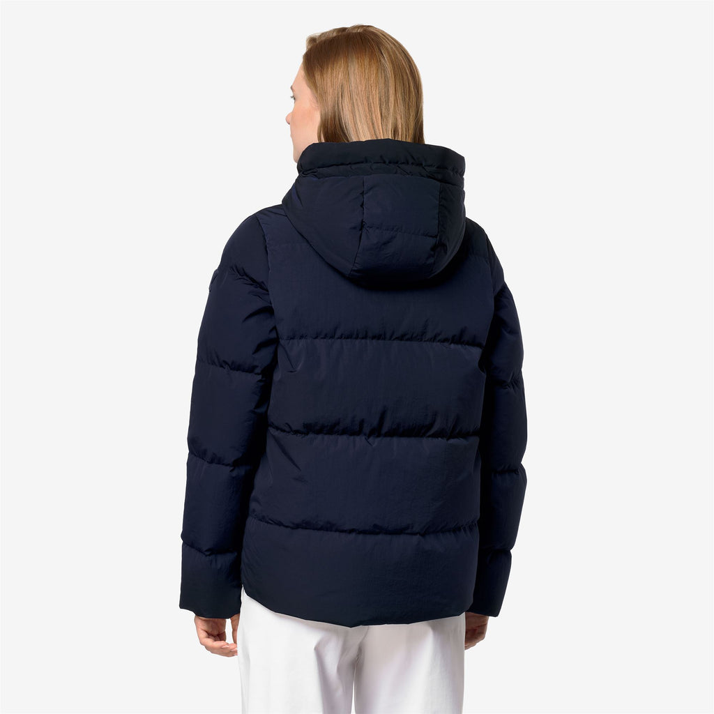 Jackets_Woman_DONNA SHINY NYLON FUR_Short_Blue Depth - Commercial 6