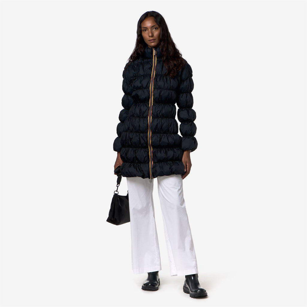 Jackets_Woman_JIN MAXI RUFFLES_Long_Blue Depth - Commercial 7