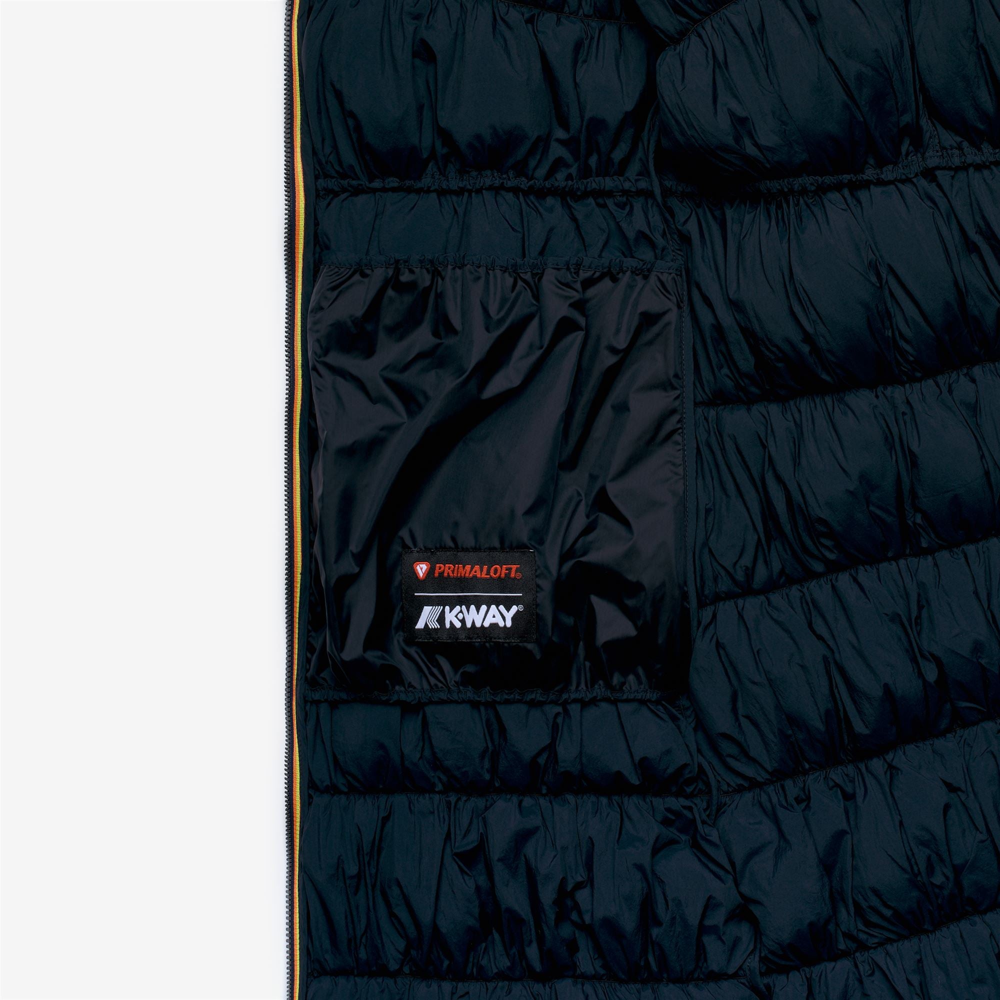 Jackets_Woman_JIN MAXI RUFFLES_Long_Blue Depth - Commercial 2