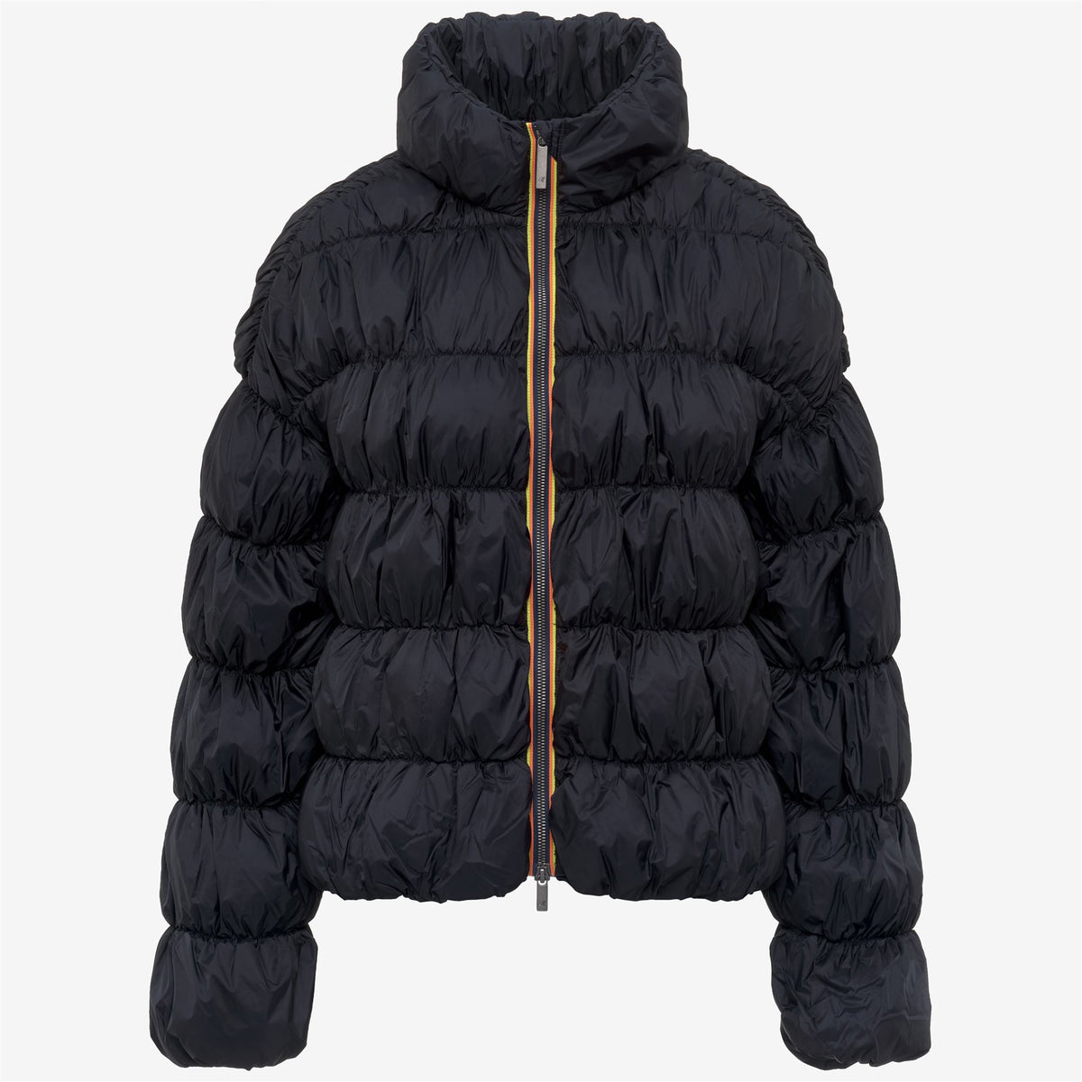 Jackets_Woman_FRAYN MAXI RUFFLES_Short_Blue Depth - Commercial 1