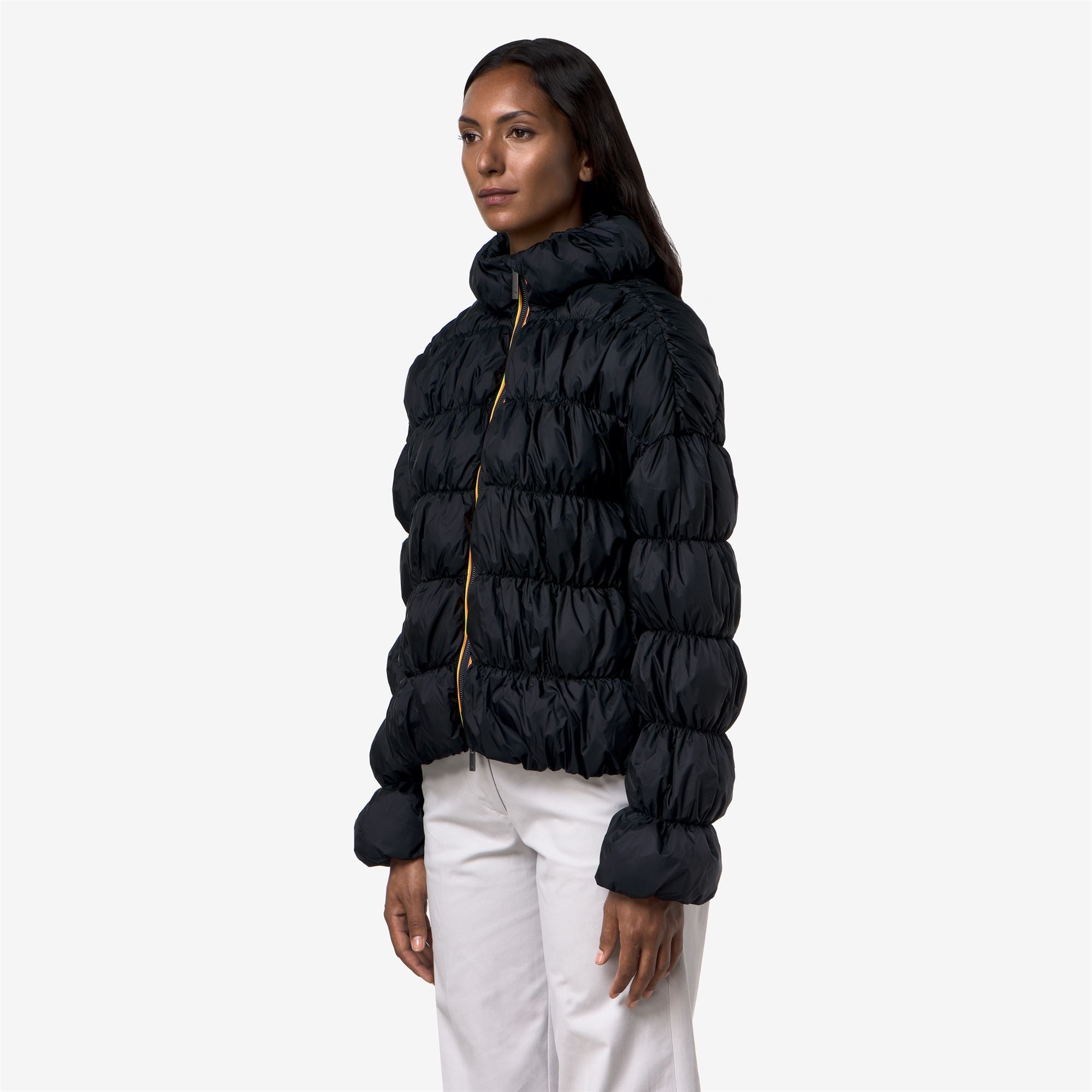 Jackets_Woman_FRAYN MAXI RUFFLES_Short_Blue Depth - Commercial 5