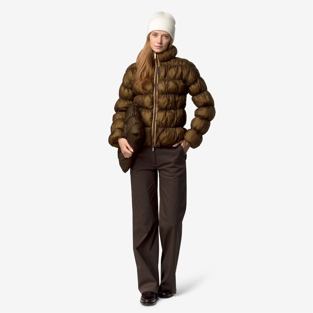 Jackets_Woman_FRAYN MAXI RUFFLES_Short_BROWN - Commercial 7