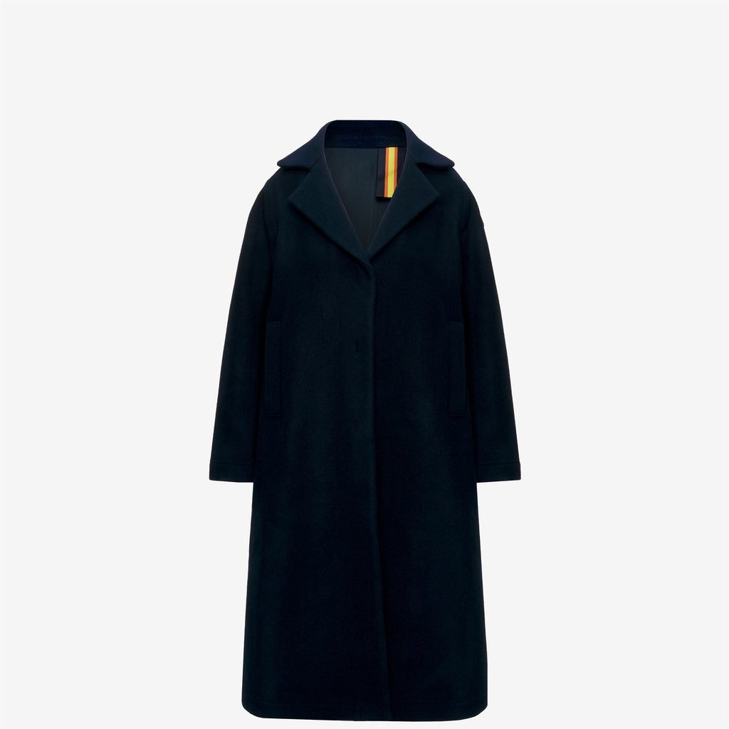 Jackets_Woman_LANA WOOL NYLON_Long_Blue Depth - Green Gold - Commercial 2