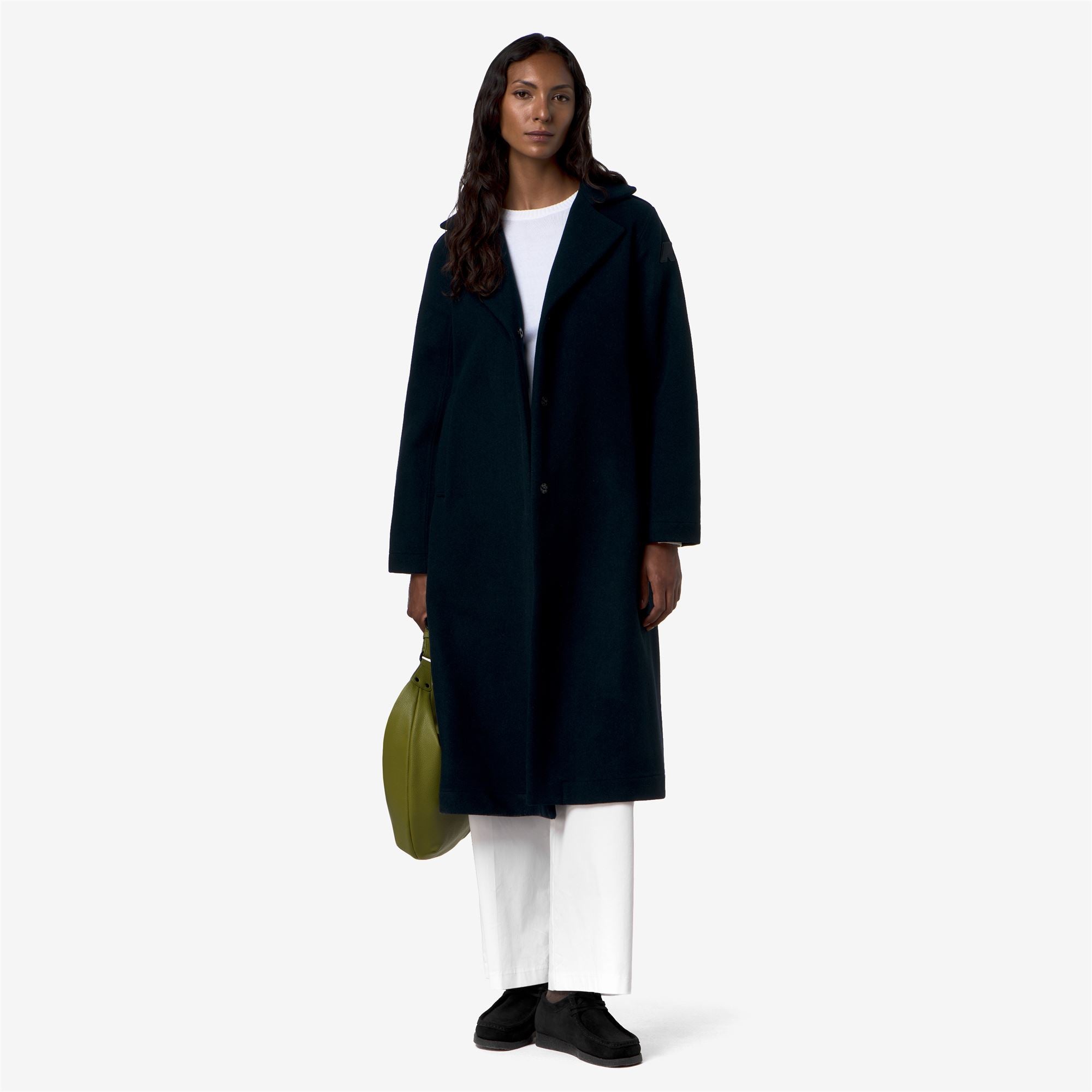 Jackets_Woman_LANA WOOL NYLON_Long_Blue Depth - Green Gold - Commercial 7