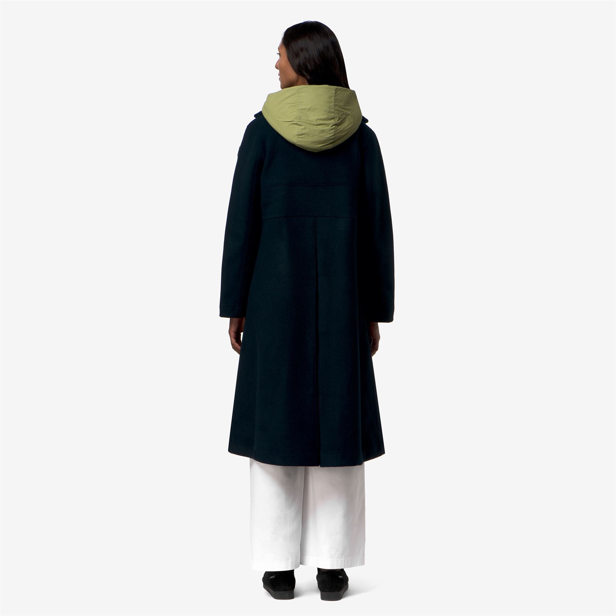 Jackets_Woman_LANA WOOL NYLON_Long_Blue Depth - Green Gold - Commercial 6