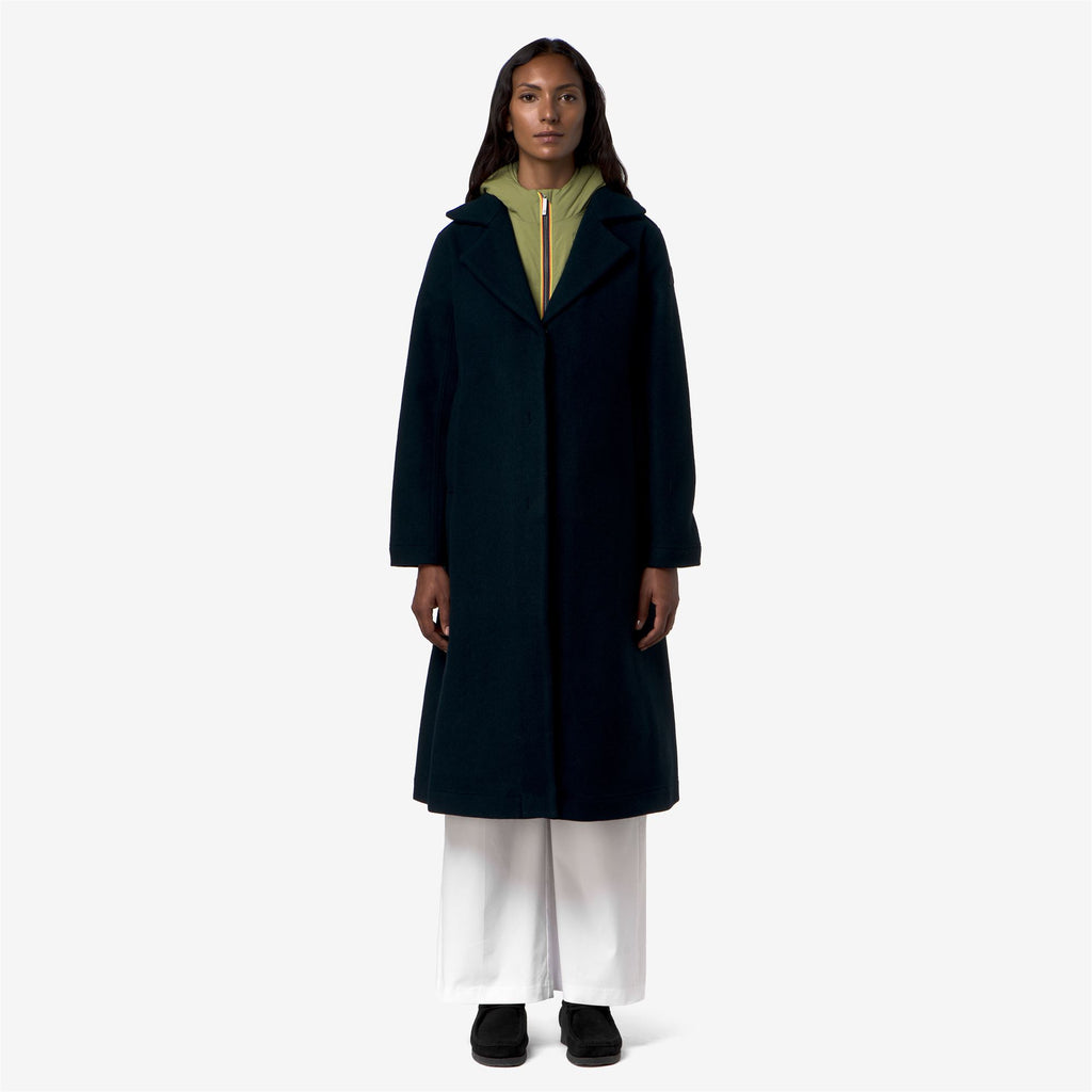Jackets_Woman_LANA WOOL NYLON_Long_Blue Depth - Green Gold - Commercial 4