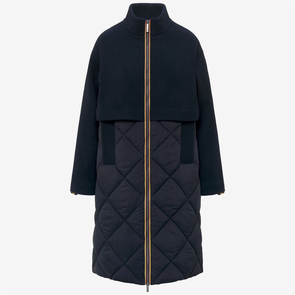 Jackets_Woman_MINDY WOOL NYLON WARM_3/4 Length_Blue Depth - Commercial 1
