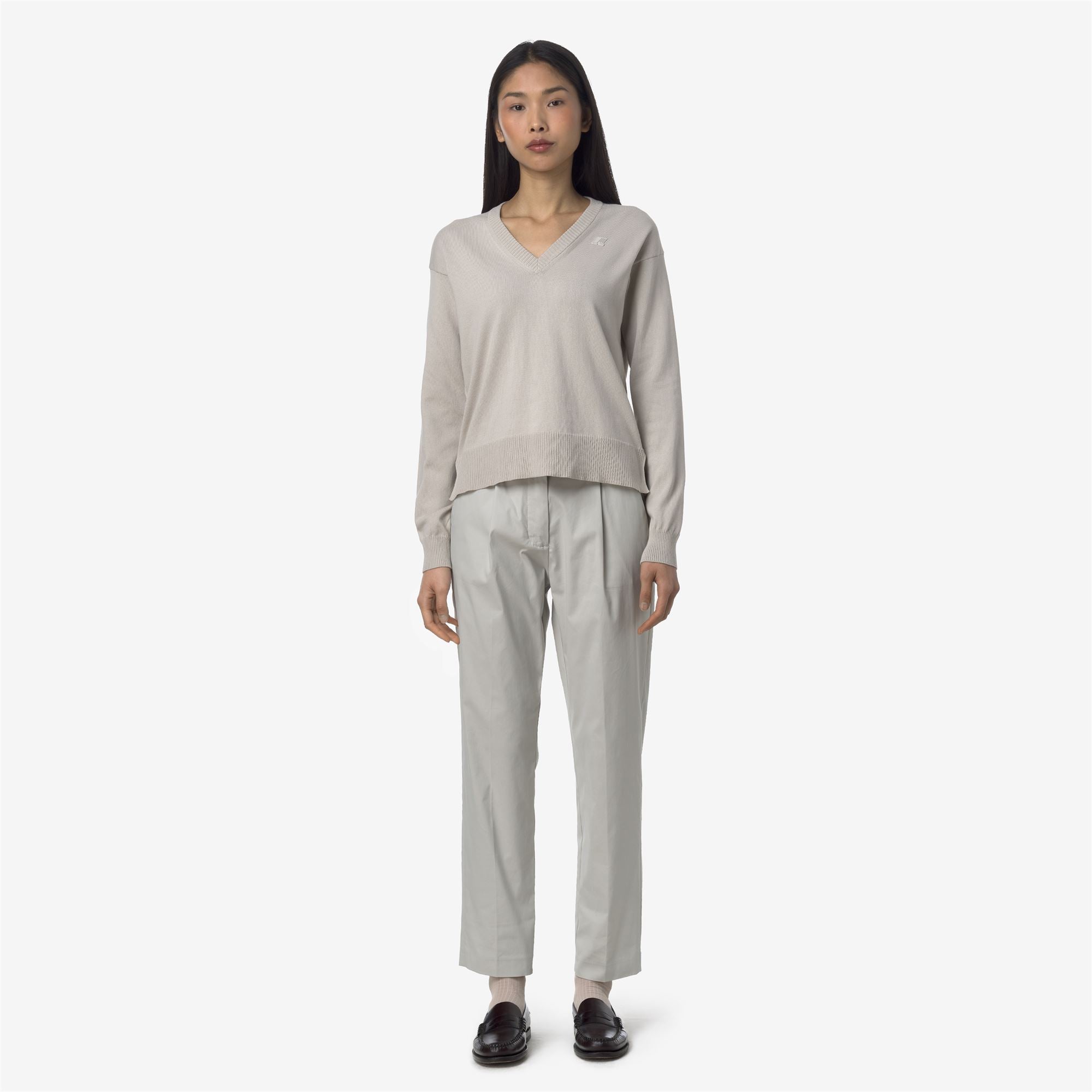 Pants_WOMAN_EYRE TWILL TECH_Chino_BEIGE LT - Commercial 4