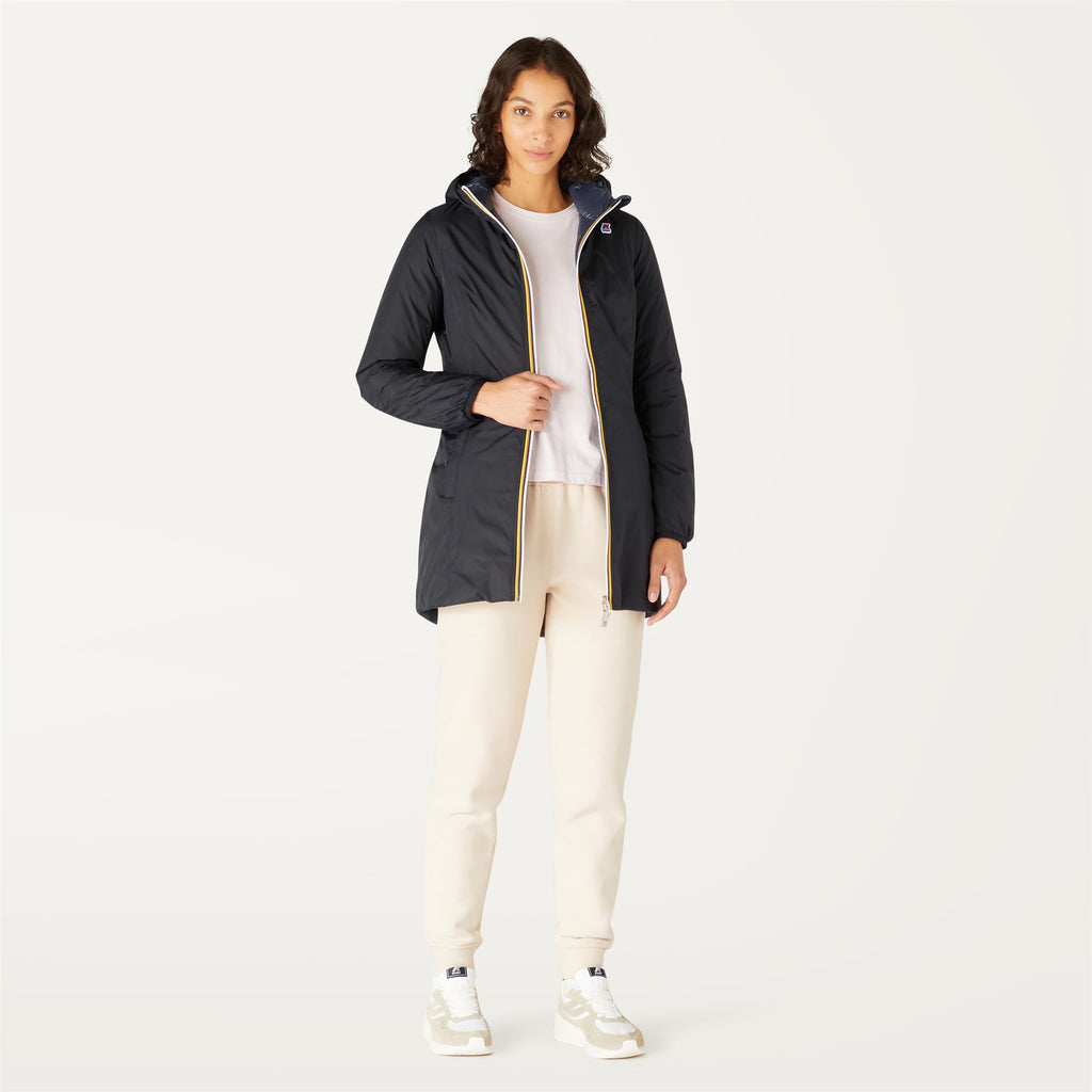 Jackets_WOMAN_DENISE THERMO PLUS.2 DOUBLE_3/4 Length_Black Pure - Blue Depth - Commercial 4