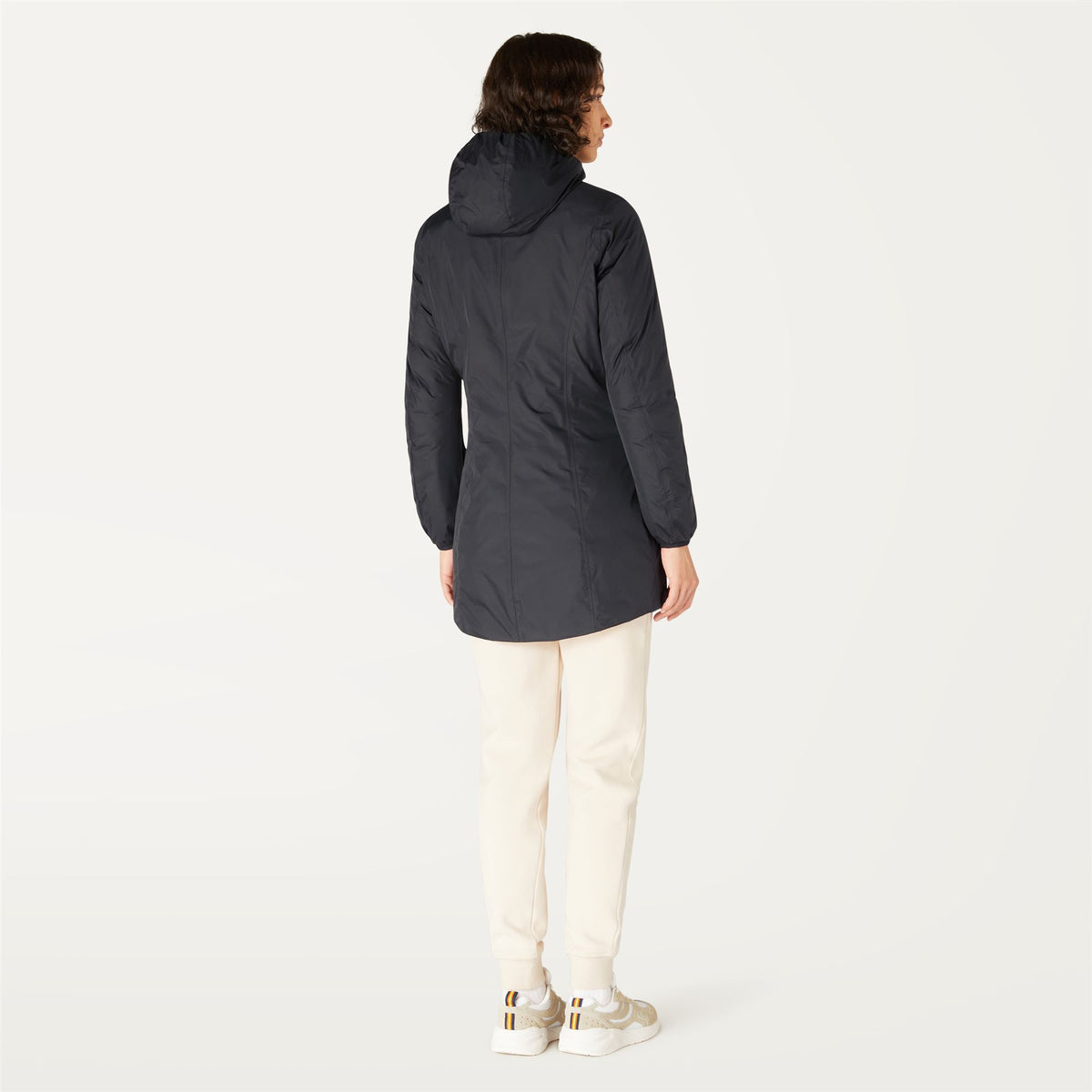 Jackets_WOMAN_DENISE THERMO PLUS.2 DOUBLE_3/4 Length_Black Pure - Blue Depth - Commercial 6