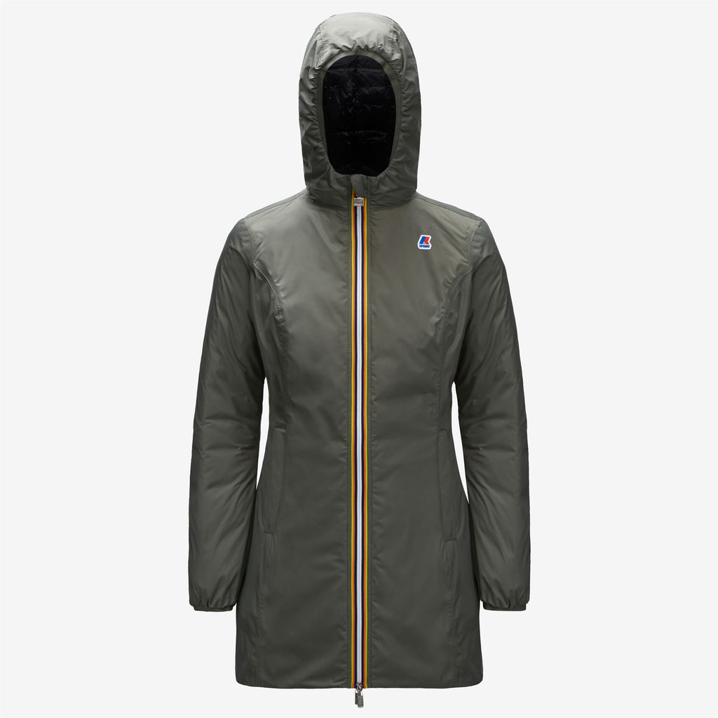Jackets_WOMAN_DENISE THERMO PLUS.2 DOUBLE_3/4 Length_GREEN BLACKISH  - Black Pure - Commercial 1