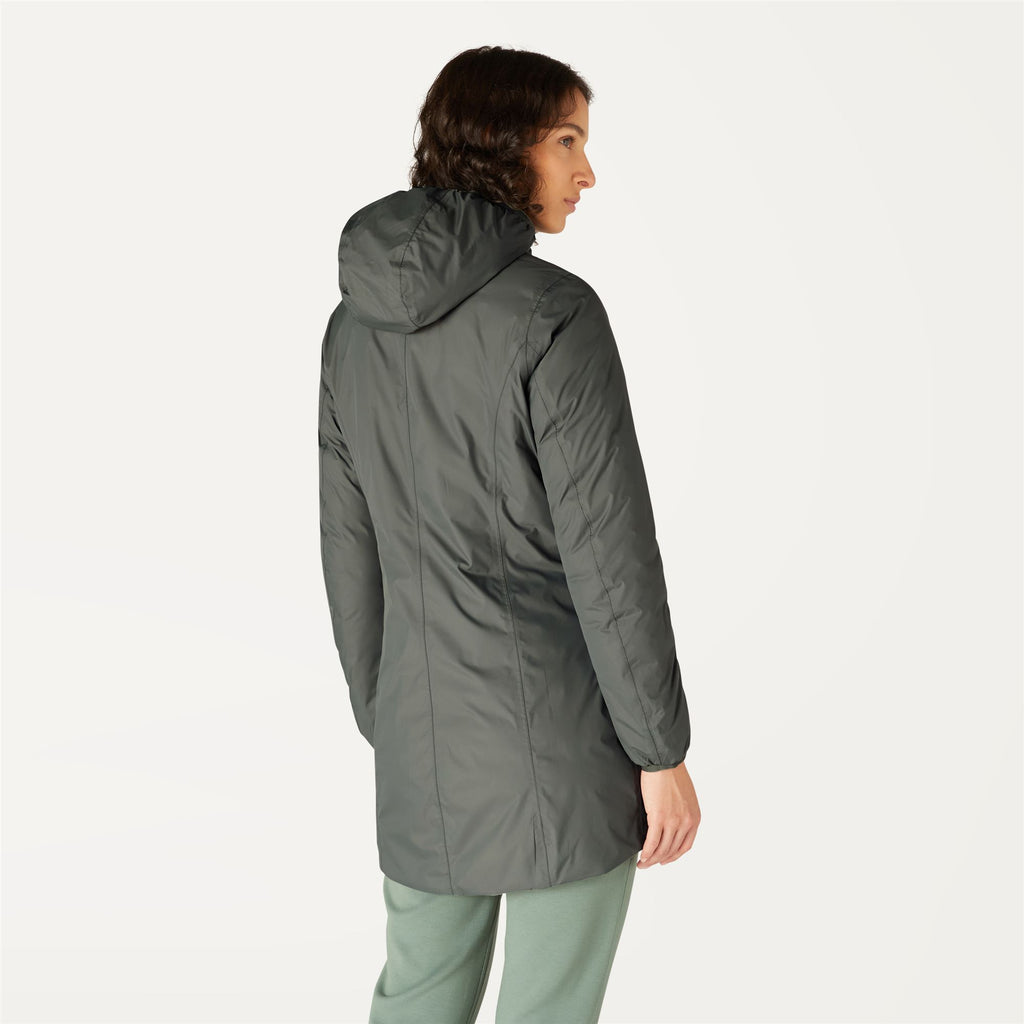 Jackets_WOMAN_DENISE THERMO PLUS.2 DOUBLE_3/4 Length_GREEN BLACKISH  - Black Pure - Commercial 6