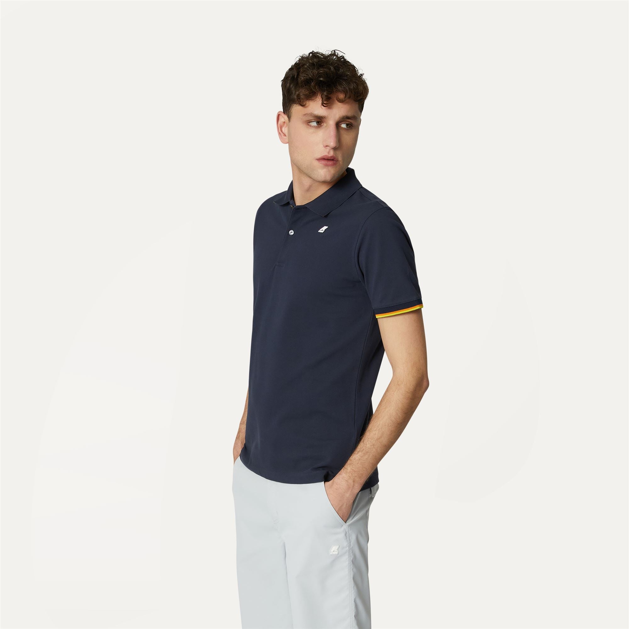 Polo Shirts_MAN_VINCENT_Polo_Blue Depth - Commercial 5