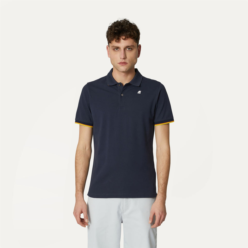Polo Shirts_MAN_VINCENT_Polo_Blue Depth - Commercial 4
