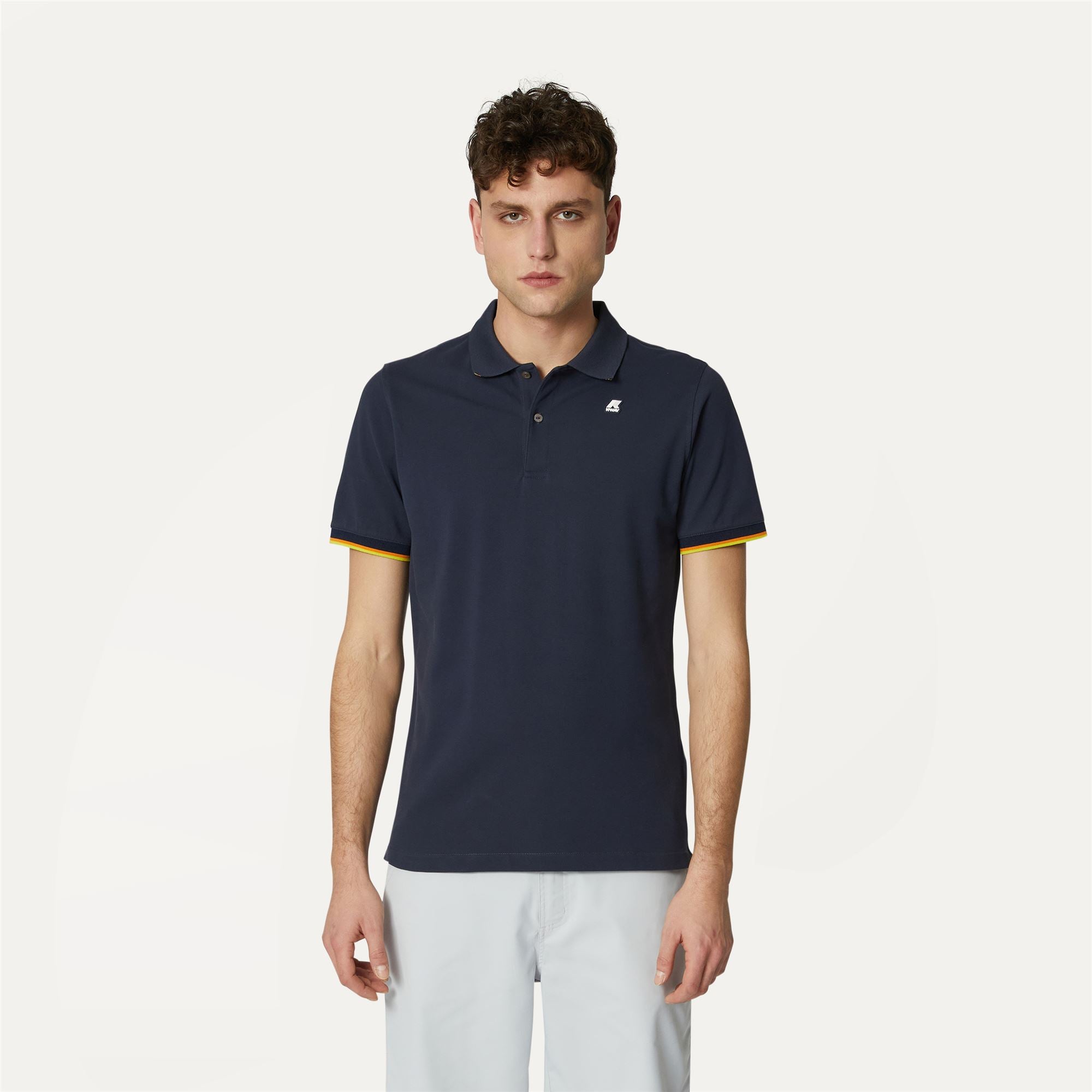 Polo Shirts_MAN_VINCENT_Polo_Blue Depth - Commercial 4
