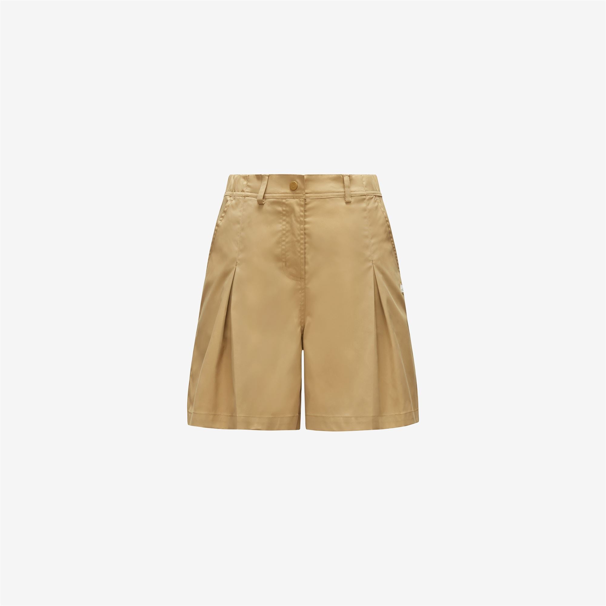 Shorts_WOMAN_NOISE TWILL_Chino_Beige Khaki - Commercial 1