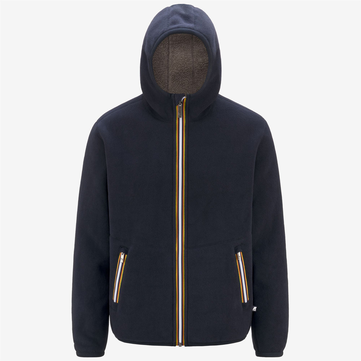 Fleece_Man_JACK SHERPA POLAR DOUBLE_Jacket_Blue Depth - Beige Taupe - Commercial 1