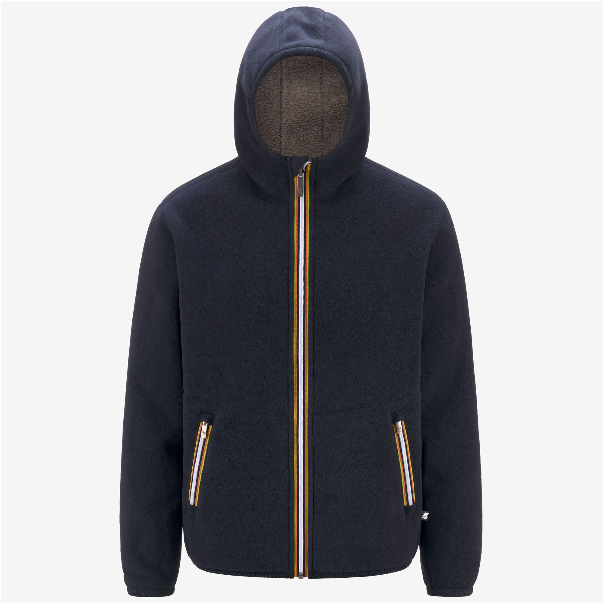 Fleece_Man_JACK SHERPA POLAR DOUBLE_Jacket_Blue Depth - Beige Taupe - Commercial 1