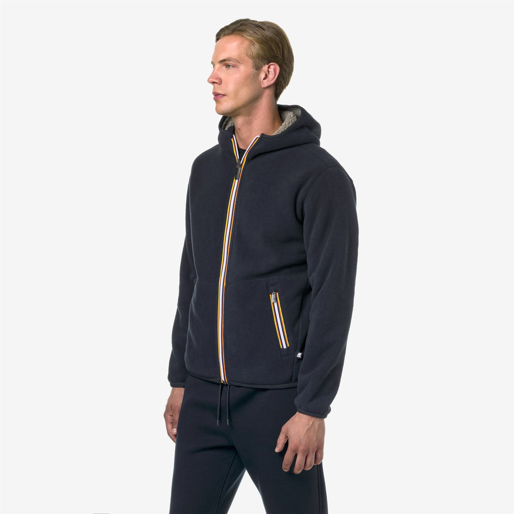 Fleece_Man_JACK SHERPA POLAR DOUBLE_Jacket_Blue Depth - Beige Taupe - Commercial 5